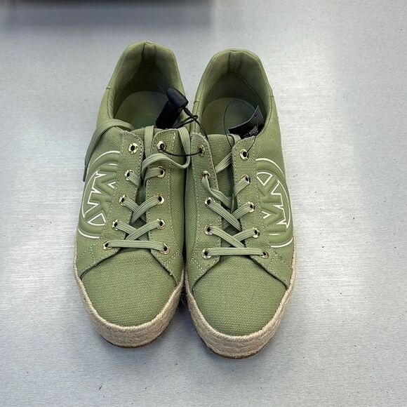 Green Canvas Men's Shoes - Picture 1 of 4